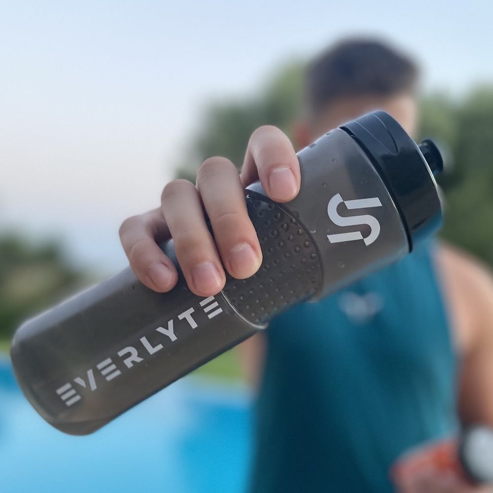 Everlyte sport trinkflasche schwarz