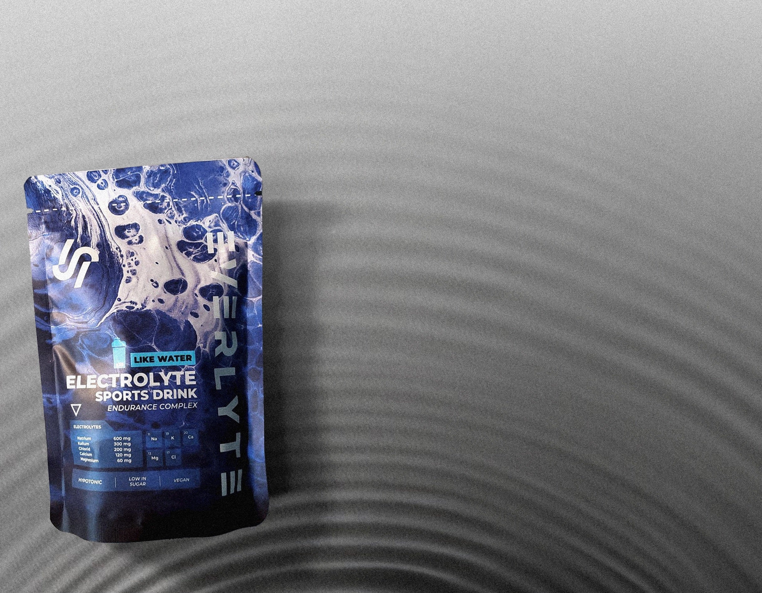 Elektrolyte Pulver im Beutel